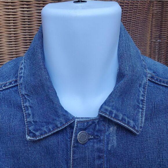 Bullhead Distressed Denim Jacket M - Picture 4 of 10